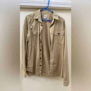 Gap Button Down Military Style Shirt Medium